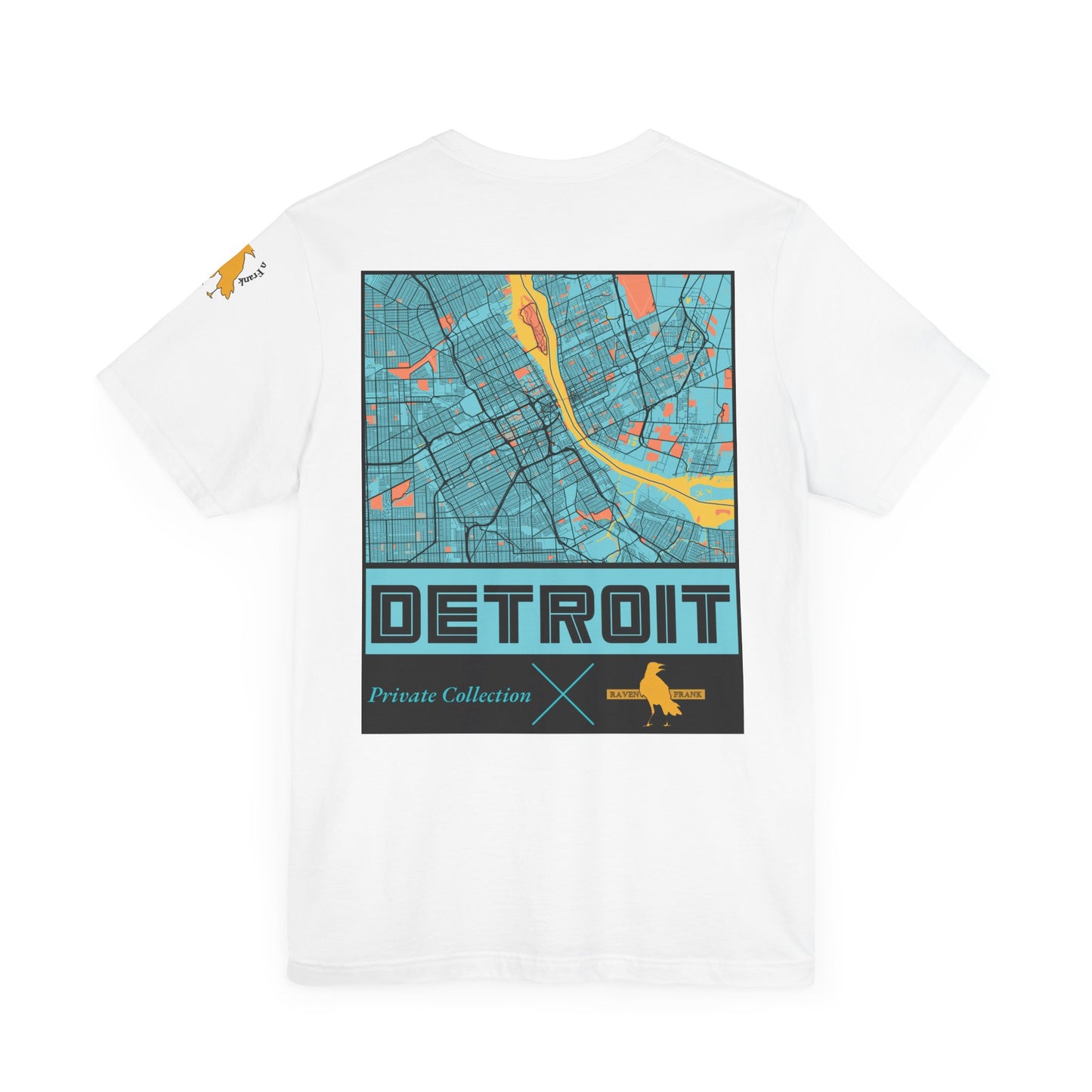 Detroit Map Unisex Tee - Curated by Raven Frank