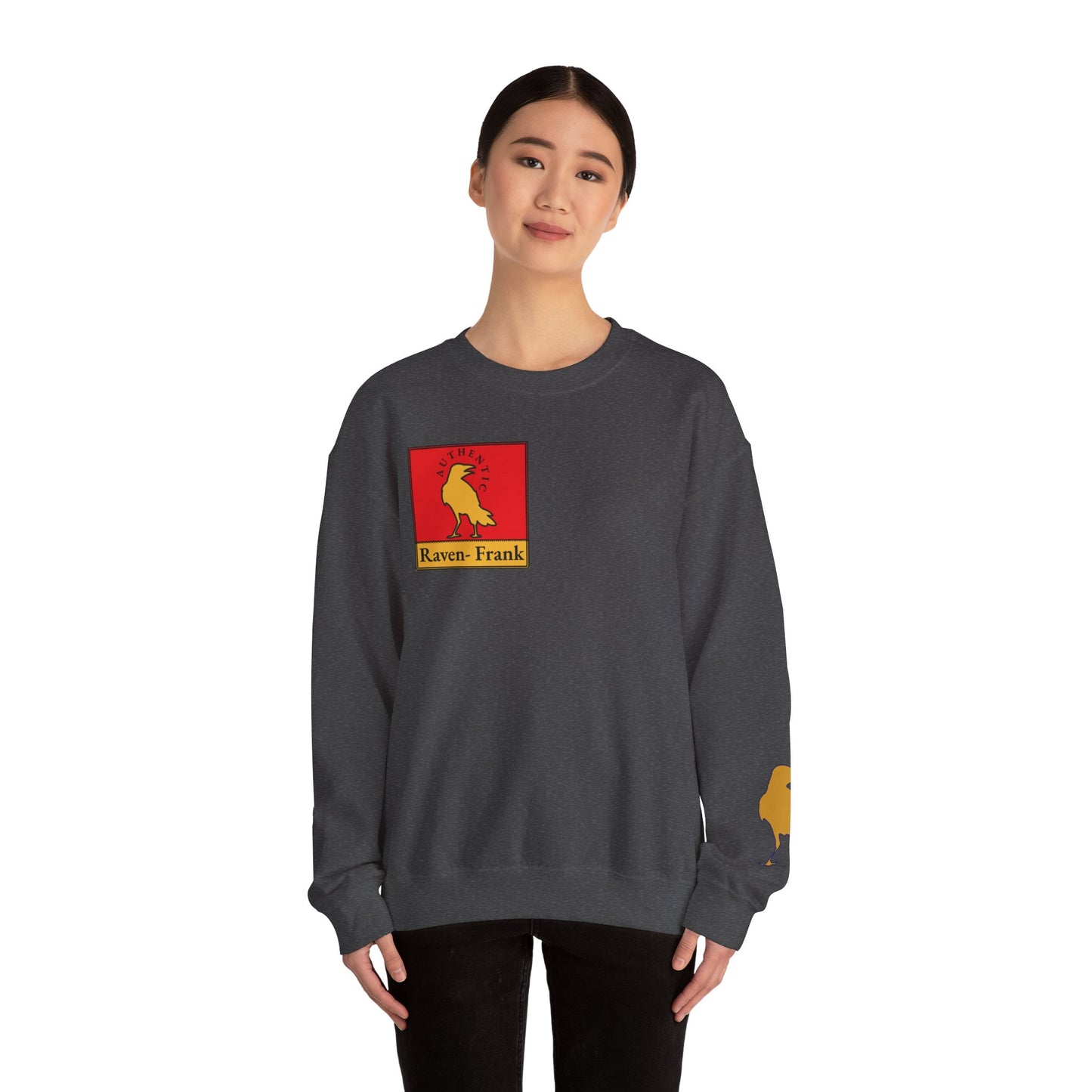 Authentic Label Crewneck Sweatshirt — Classic Hoodless Design