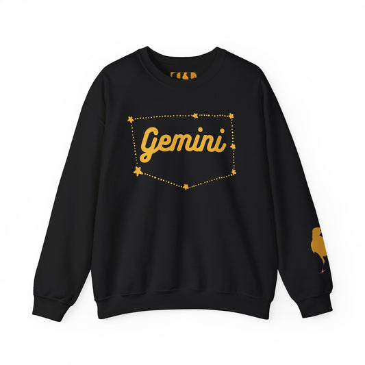 Gemini Zodiac Sweatshirt — Raven-Frank Astrological Sign Crewneck
