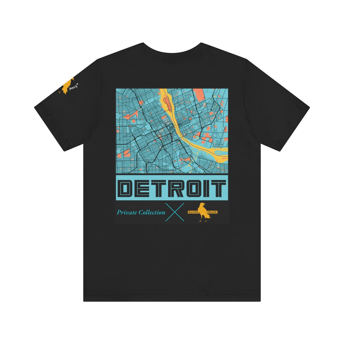 Detroit Map Unisex Tee - Curated by Raven Frank