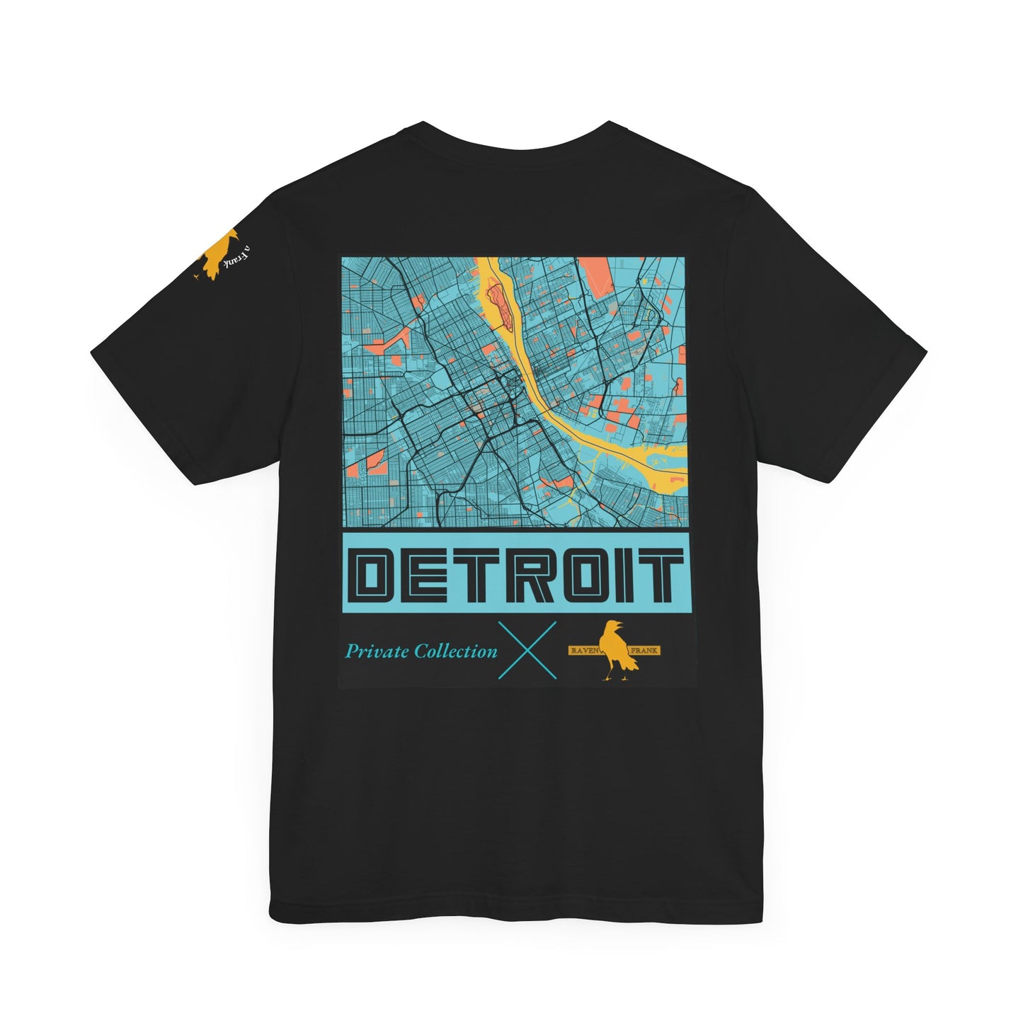 Detroit Map Unisex Tee - Curated by Raven Frank