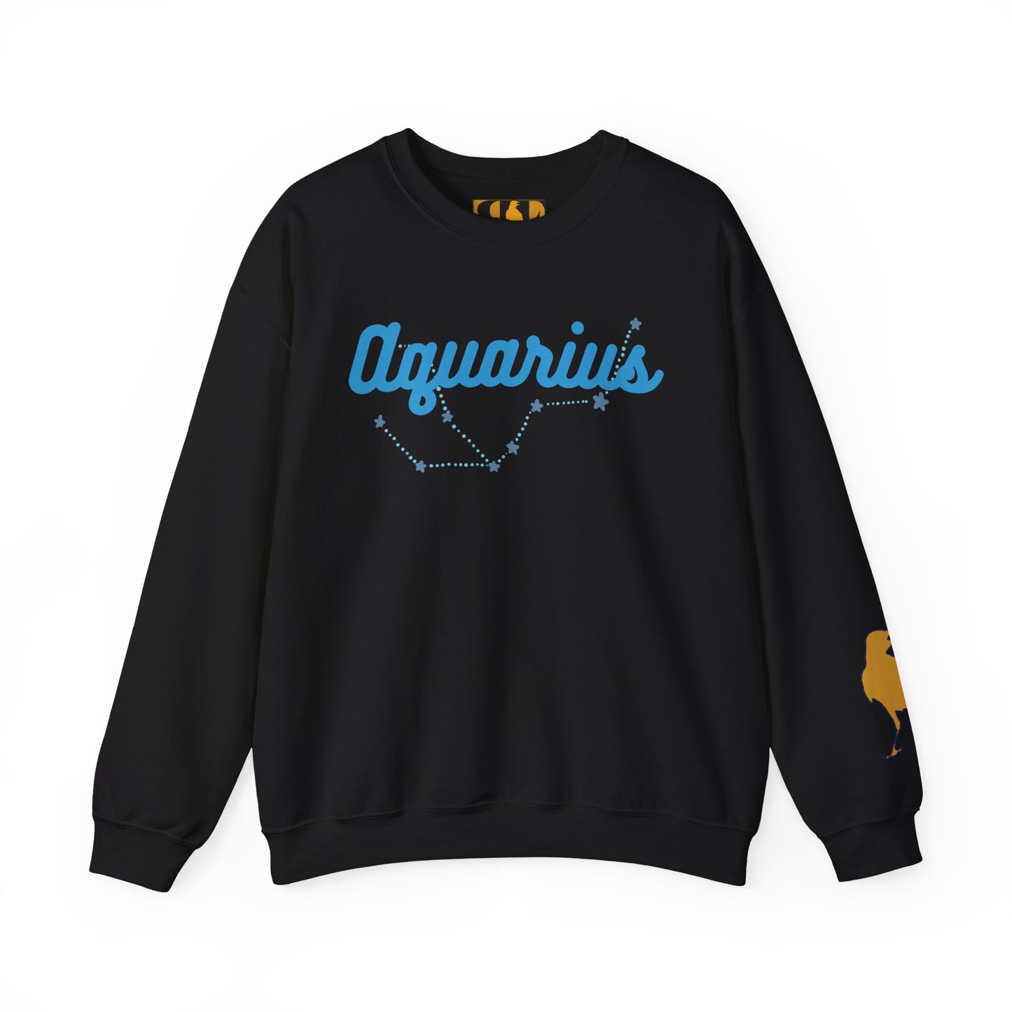 Aquarius Zodiac Crewneck Sweatshirt — Raven-Frank Astrology Design