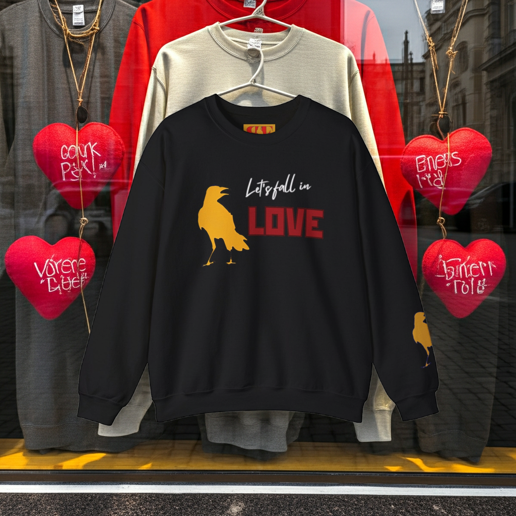 Lets Fall In Love Crewneck Sweatshirt — Love Inspired Sweatshirt